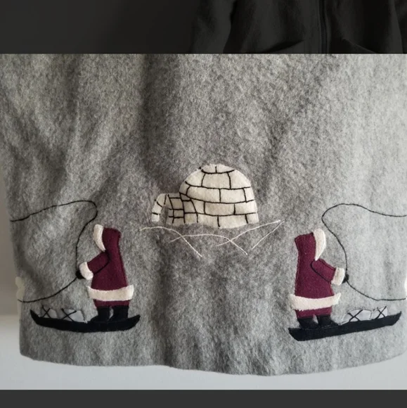 Vintage Inuit Embroidered Wool Parka - Picture 4 of 9